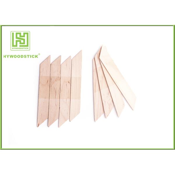 Birch Wood Depilatory Wax Stick , Disposable Eyebrow Wax Stick For Women