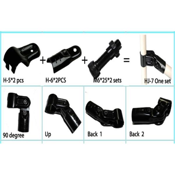 Industrial Metal Steel Pipe Connectors and Fittings For Display Rack , Flexible