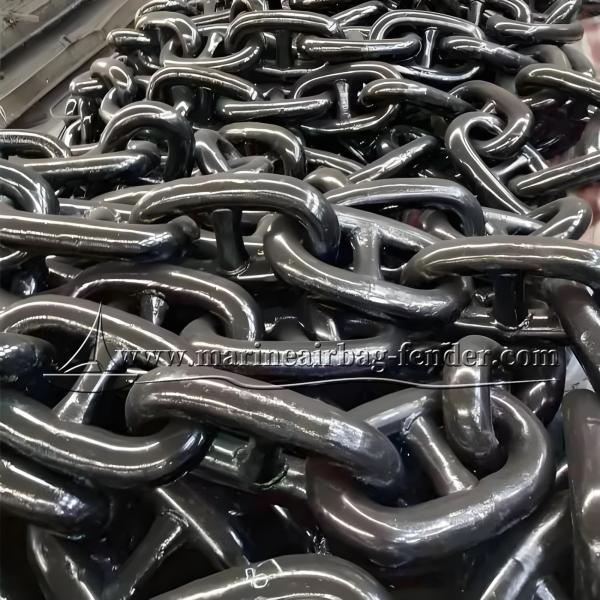 Тяжелая цилиндрическая цепочка из стали, якорная цепочка для парусников / судов