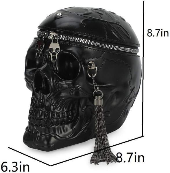 SKULL PURSES HANDBAGS FOR WOMEN SHOULDER BAG,SKULL CROSSBODY PURSE GOTHIC BAG PURSES HOLIDAY PARTY GIFT