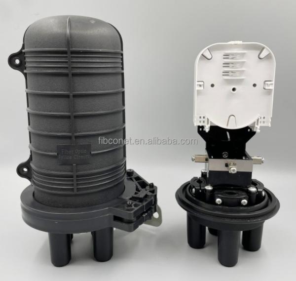 Temperature -40C- 60C Closure Box IP68 48 Core Fiber Optic Splice Outdoor Dome Cable