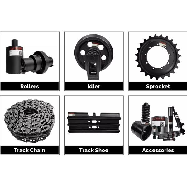 Excavator Undercarriage ZX50 Rubber Chain for 1-20 Tons Excavator Crawler Rubber Tracks