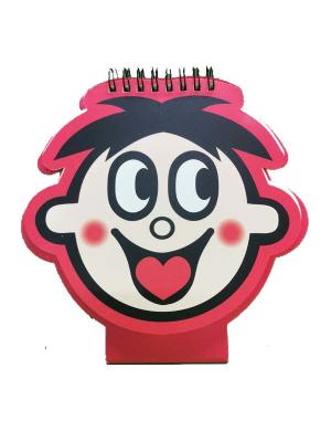 - Espiral feita sob encomenda dada forma - impressão encadernada especial do caderno para o presente relativo à promoção