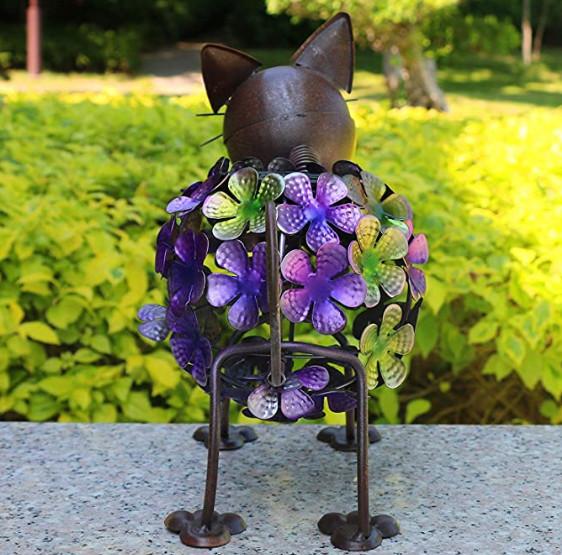 9.8 Inch Cat Solar Statue