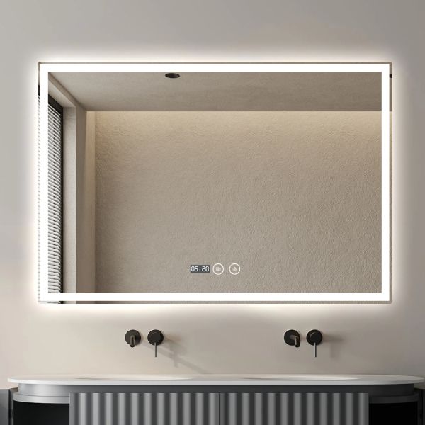 IP44 Defogger LED Mirror   , LED Bathroom Vanity Mirror With Lights