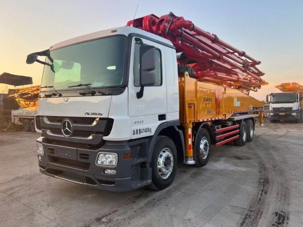 SY Industrie lourde 56 mètres Camion à pompe à béton avec une amplitude de vibration de 2,6 mm