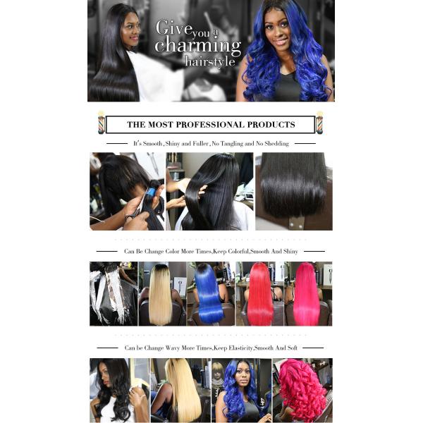 Smooth 8’’- 30’’ Remy Natural Human Hair Extensions , Brazillian Body Wave