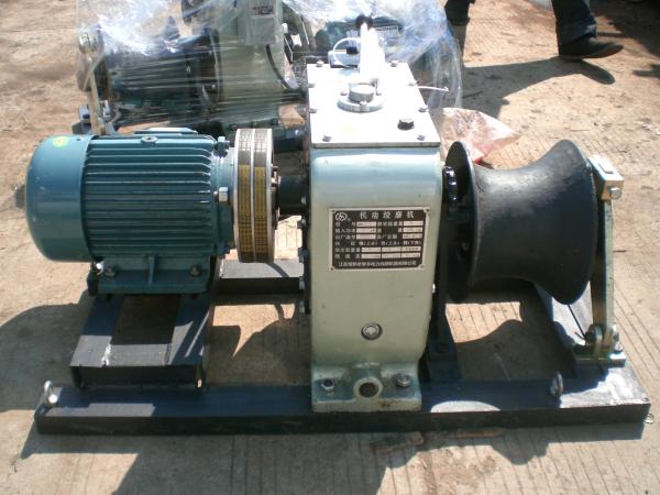 5 Ton Cable Winch Puller Electric Engine 220V / 380V / 4KW Cable Pulling Winch Machine