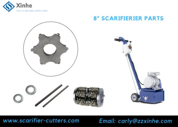 8pt Carbide Cutter TCT Standard And  Drum For Concrete Scarifier Accessories For Resin Floor Coating