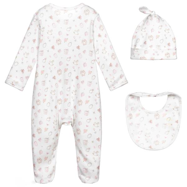 baby rompers 3pcs hat bit gift packed newborn infant gift set long sleeve organic cotton baby clothes