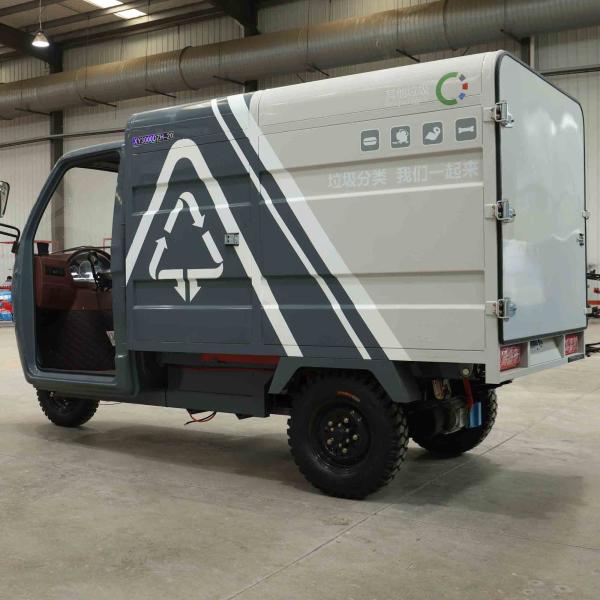 500LABS Plastic Barrel Waste Collection And Transfer Sorting Cleaning Vehicle