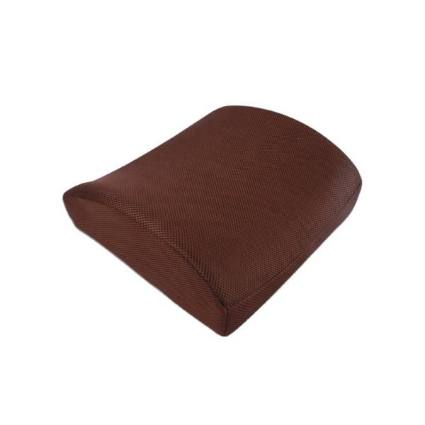 Polyurethane Memory Foam Lumbar Support Cushion for Car Seat 34*33*12cm 3D Mesh Fabric
