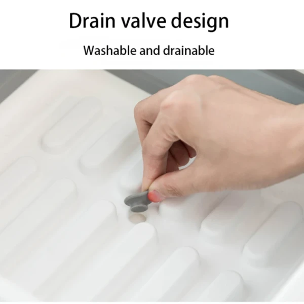 Dish Drying Rack, Kitchen Storage Bowl , Folding Basket, Plastic Tableware Drainer Organizer