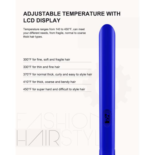 Professional Flat Iron Infrared Hair Straightener Tourmaline And Ceramic Plates