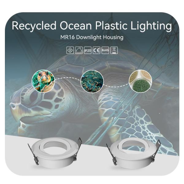 MR16 Waterproof Recessed Light Housing Cutout 68mm Anti Glare Angle Adjustable