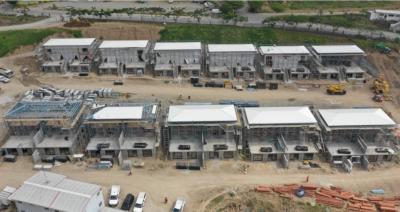 AUNZ Standard Commercial Light Steel Frame Houses , Q235B Modular Home Steel Frame