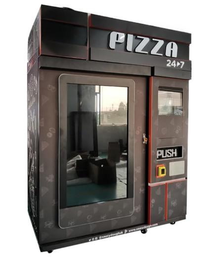 Fresh Fast Food Pizza Vending Machine Serve Hot In Minutes Ideal High-traffic