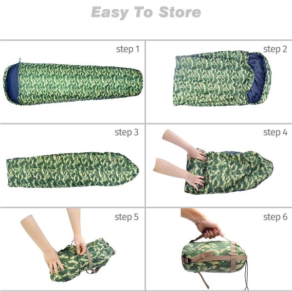 1 Person 210x76cm Emergency Mummy Style Sleeping Bag