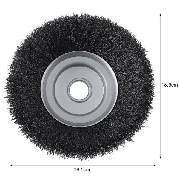 Weed Sweeper Grass Trimmer Crimped Wire Brush 180mm OD Lightweight And Durable