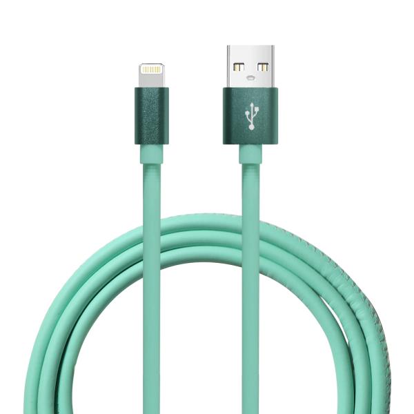 2025 Glow in Style Aluminum + Leather Braided Data Cable with LED Light & Fast Charging