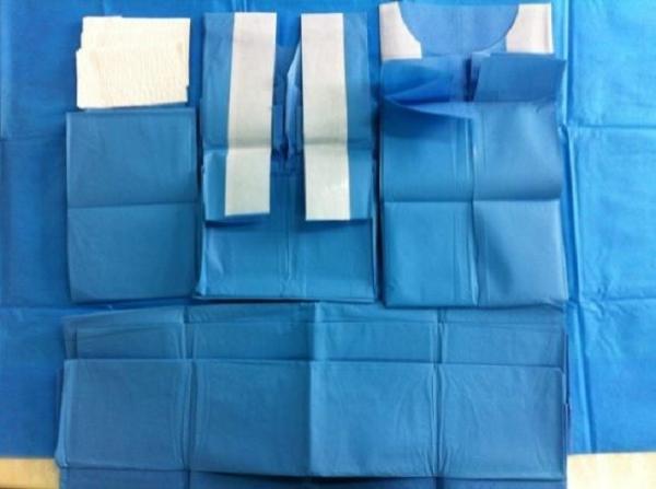 Obstetrics Lithotomy Disposable Surgical Packs With Gynecology Drape And Legging