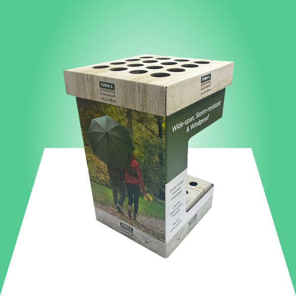 Glossy Finish PDQ Tray Display with Easy Assembly and 12 X 8 X 4 Inches Dimensions for Retail Product Showcase