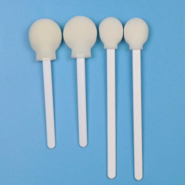 106 мм одноразовый белый PP Stick Lollipop Sponge Stick Medical Round Foam Swab Applicator для антисептика кожи
