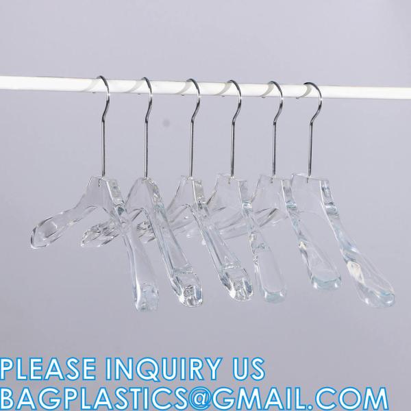 Luxury Clothes Hangers, Clothing Type Transparent Acrylic Clothes Hanger, Garment Coat Hangers For Cloth
