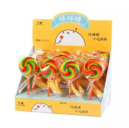 Custom Retail Cardboard Display Box PDQ For Candy Lollipop Chocolate Selling