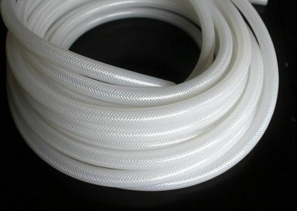 Tubería de la goma de silicona de la trenza del poliéster, categoría alimenticia flexible de la manguera del silicón sin el olor