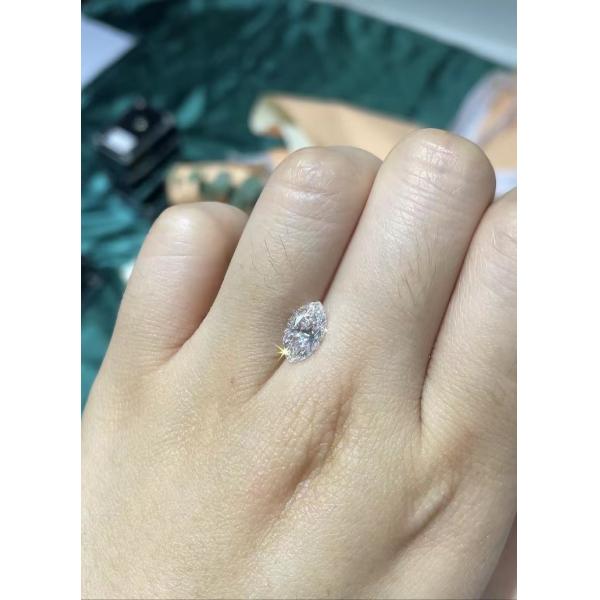 0.84 Carat Lab Grown Fancy Diamonds Customizable Marquise White