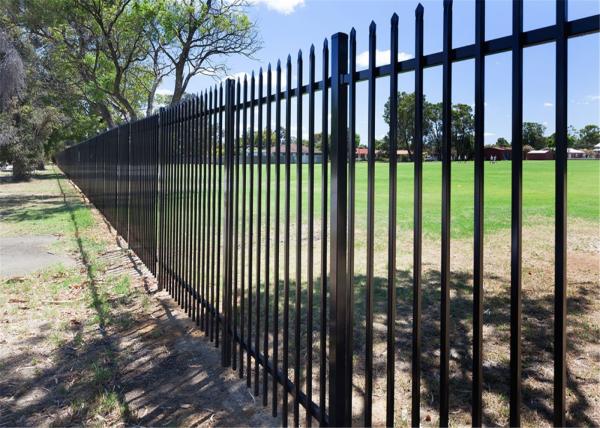 POWDER coated tubular fence panels Hercules Security Fence panels