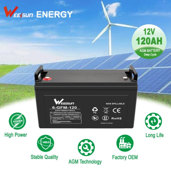 12v 120ah Felicity Gel Battery Rechargeable Solar Storage Battery