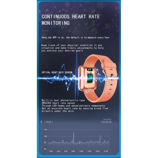 Hazel HL29 1.65 Inch Blood Oxygen Band Android Waterproof Smart Watch