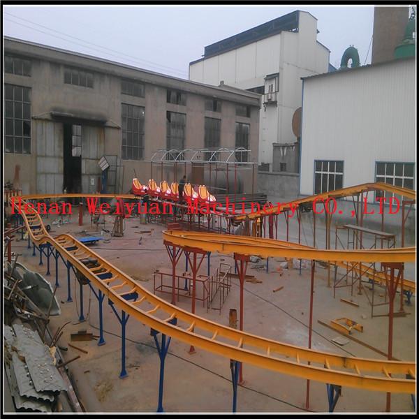 6 cars 12 seats Playground Kiddy Rides Motorless Slide Dragon Train Ride