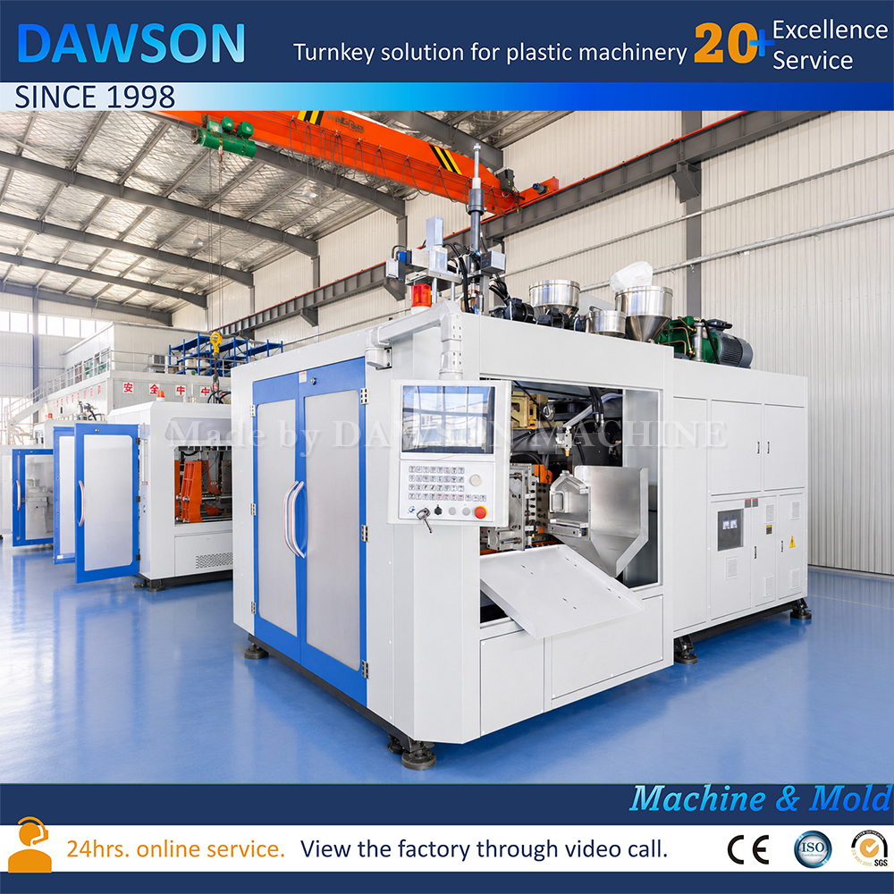 Automatic Double Station Extrusion Blow Molding Machine for 4L HDPE Plastic Container Making