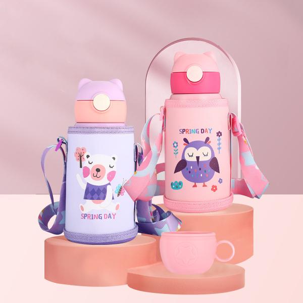 15.5oz 500ml Stainless Steel Kids Water Bottles Vacuum Insulated Water Bottle