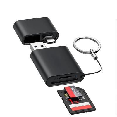 Lecteur de carte USB 3.0 Type A Type C avec adaptateur USB C OTG