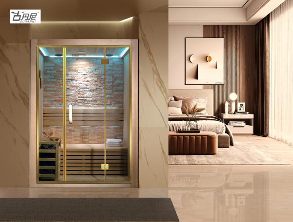 Ecofriendly Dry Solid Wood Wet Steam Sauna Room