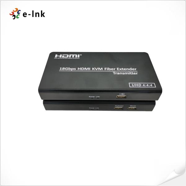 LNK-HF201KM KVM HDMI 2.0 Fiber Extender with USB for 4K Video Transmission