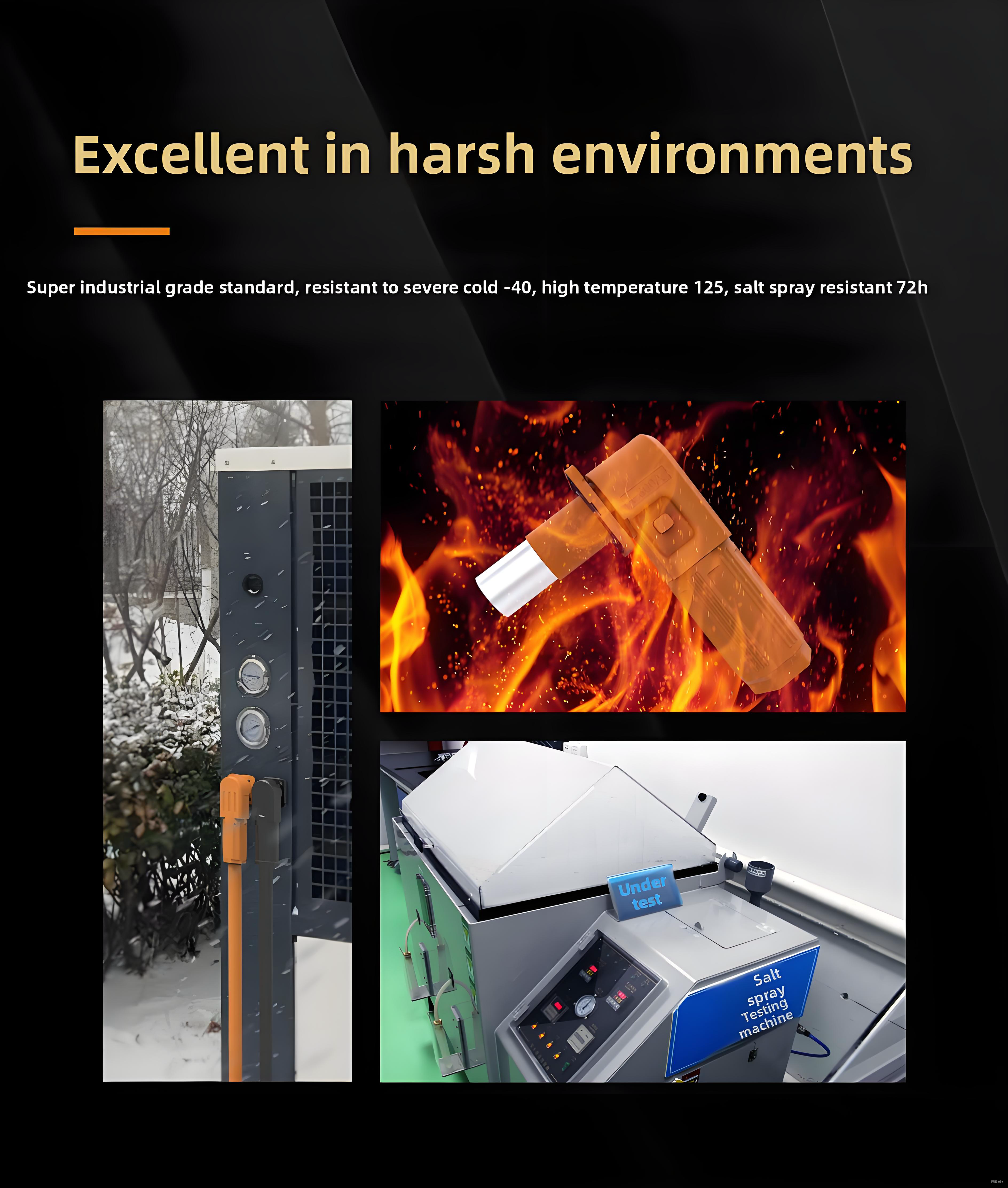 PG50A-OR-IP67 Fixed (Non-Rotatable) Energy Storage Connector - Orange Positive, Stud Mount