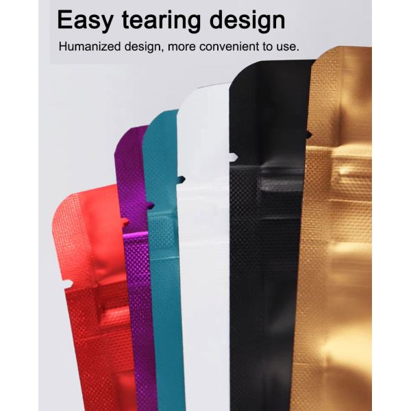 Resealable Plastic Eight-Side Aluminum Foil Ziplock Bag Food Packaging