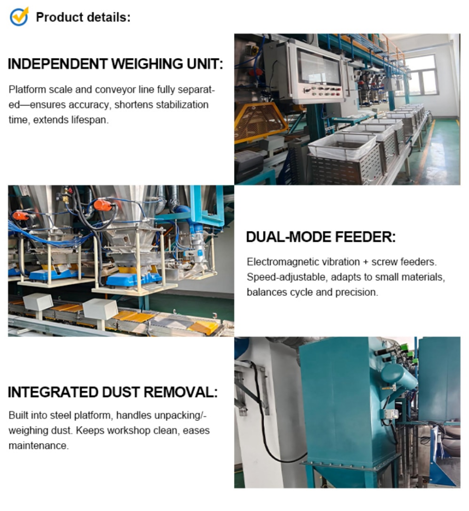 Rubber Plastic Material Mixer Machine Powder Pellet Weighing Batching Equipment