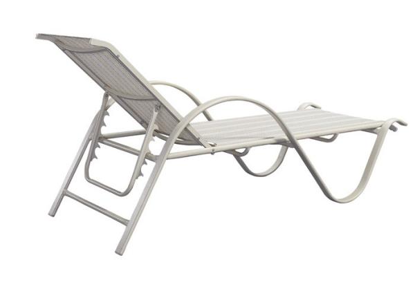 Metal Garden Furniture UV Resistance Outdoor Sunbed
