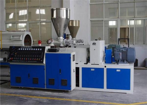 SJSZ65 / 132 Conical Dual Screw Extruder , Plastic Profile Extruder Equipment