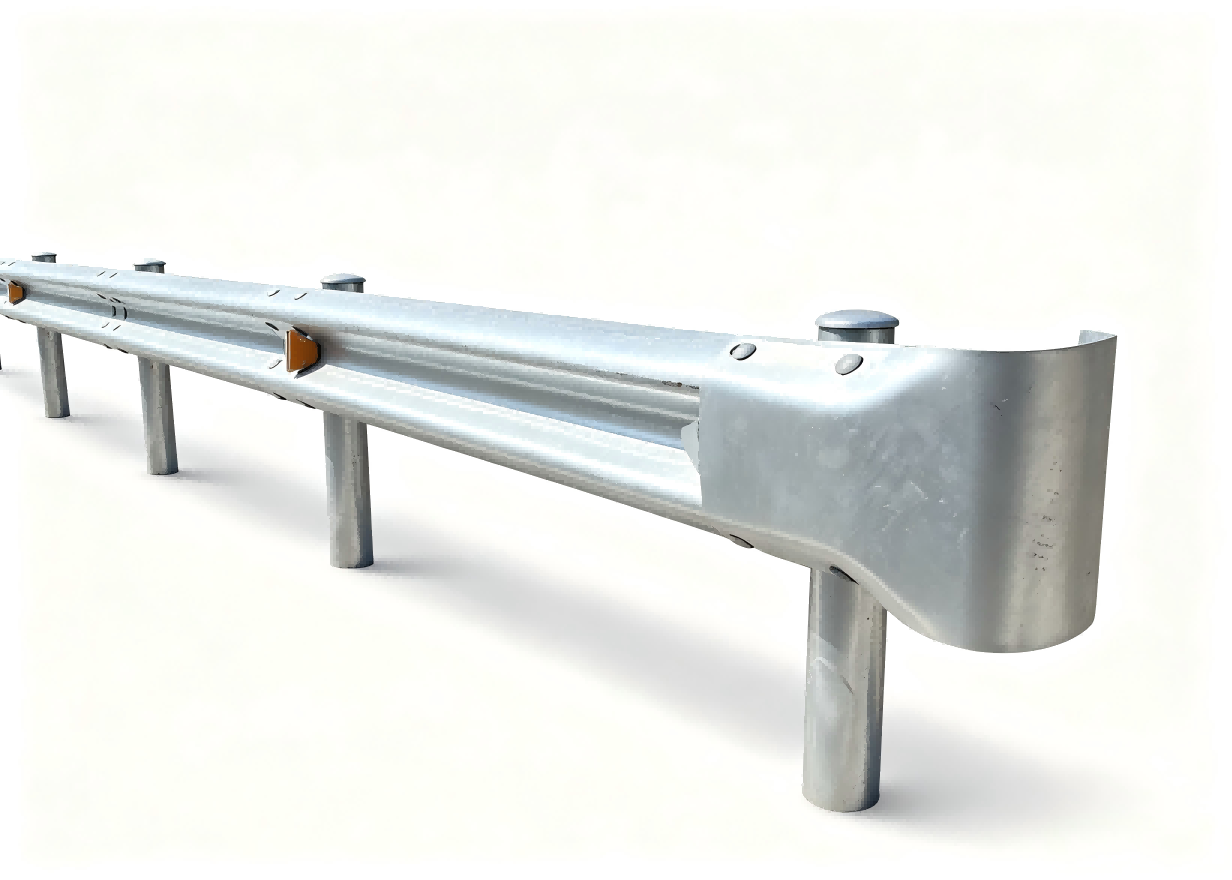 Double Sided ASTM A36 Guardrail Terminal Highway Safety Guardrail End Terminal