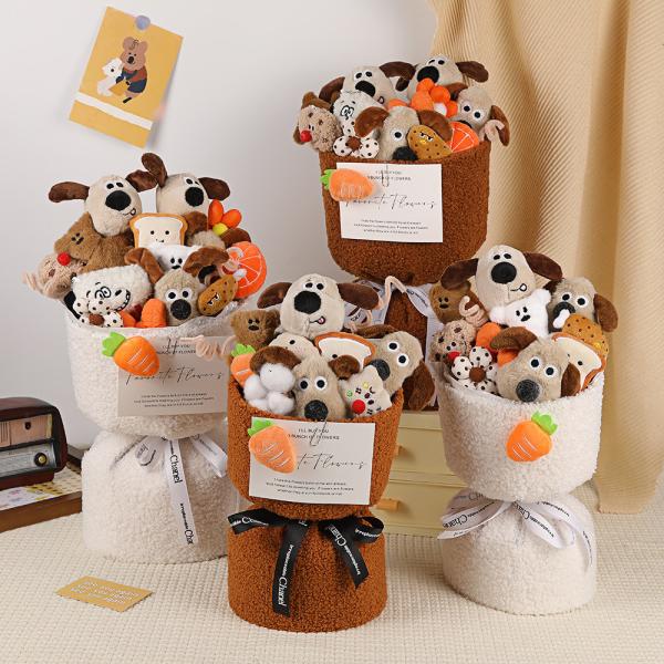 Bouquet de poupée en boucle pour petite amie Bestie Enfants Journée de l'étudiant Cadeau 520 Cérémonie d'adulte