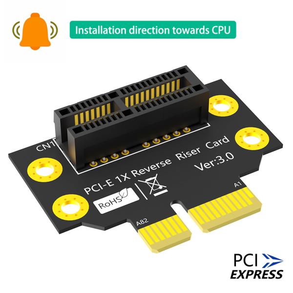 90 Degree Reverse PCI-E 1X Riser 90 Degree 3.0 card Male To Female