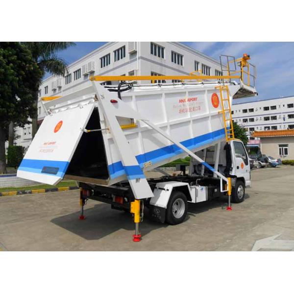 Payload 1000KG Airport Ground Support Equipment Rubbish Truck