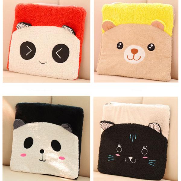 Coral Fleece Soft Plush Seat Cushions For Car / Office 35 * 35 * 3CM
